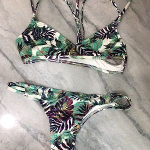Roxy Tropical Leaf Bikini.